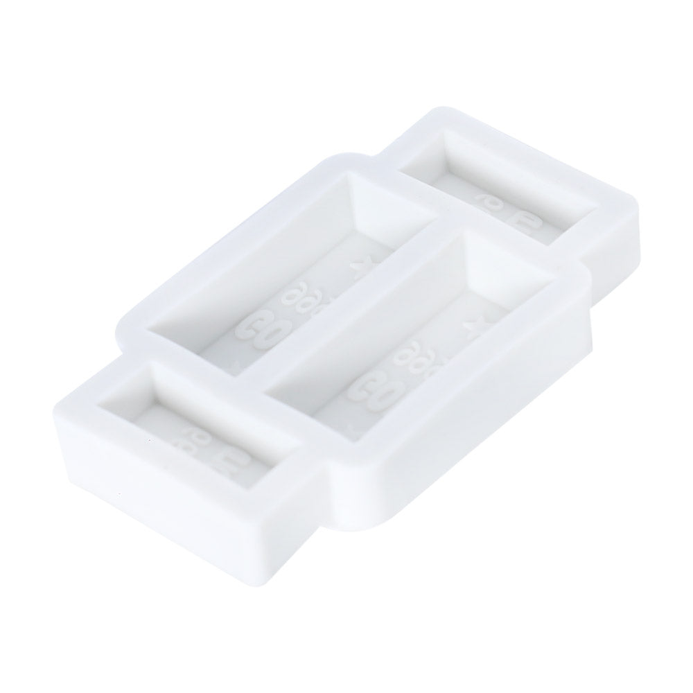 Gold Bar Silicone Fondant Mold 4 Cavity
