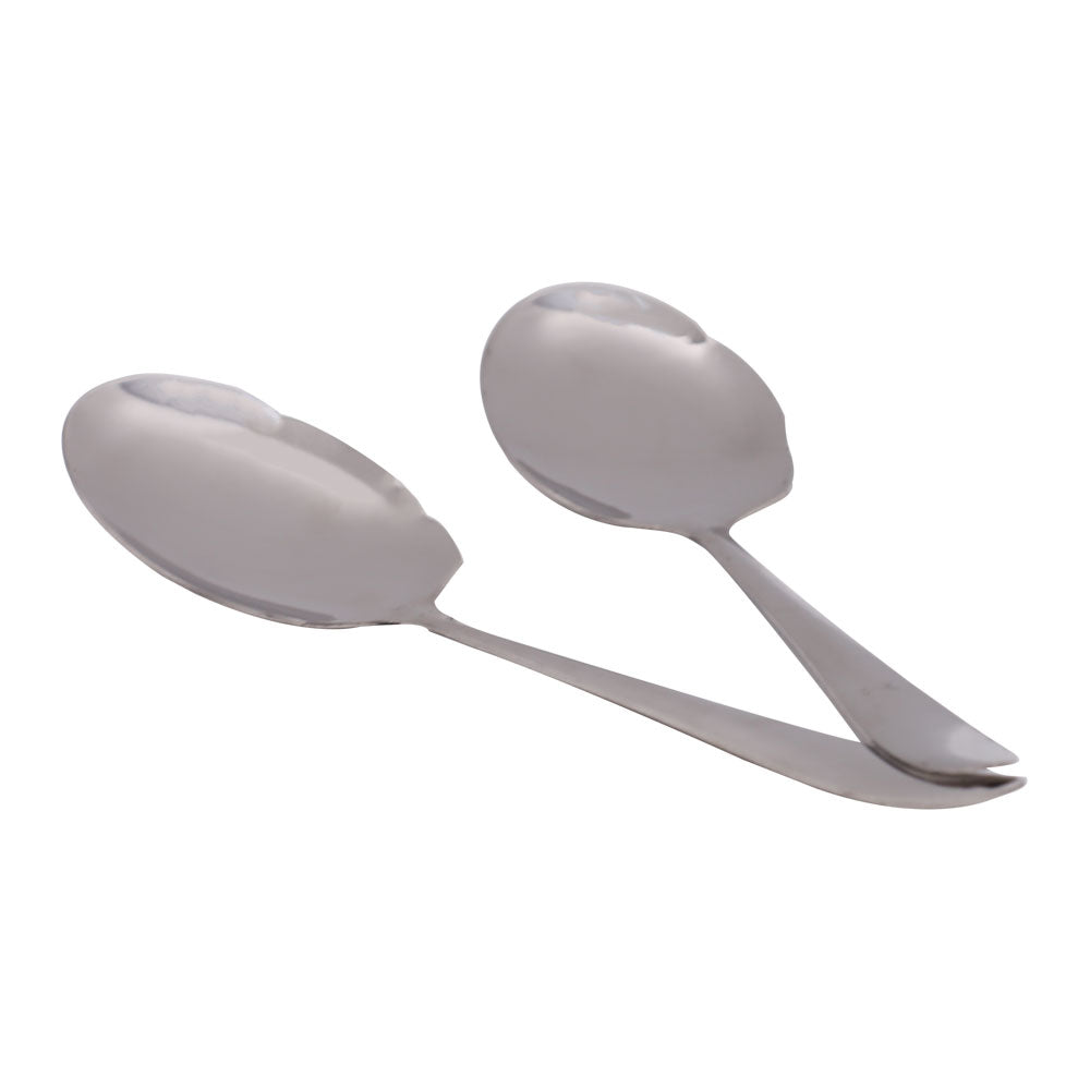 Oval Base Stainless Steel Rice Serving Spoon 2Pcs Set