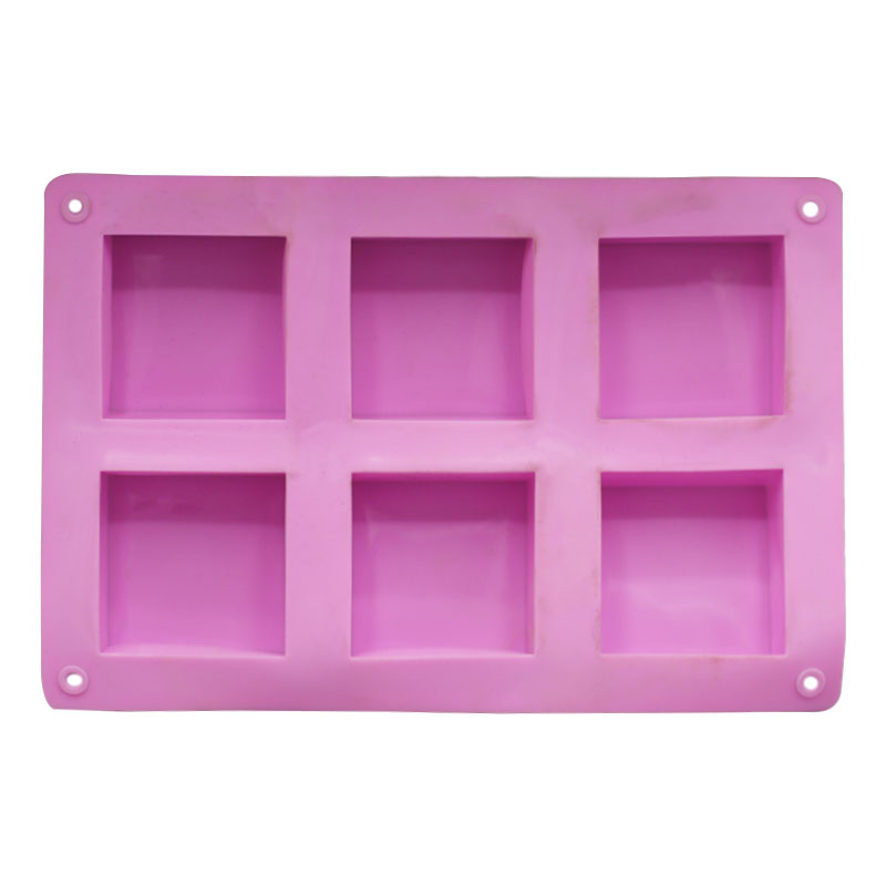 Square Cake Baking Mold 6 cavity