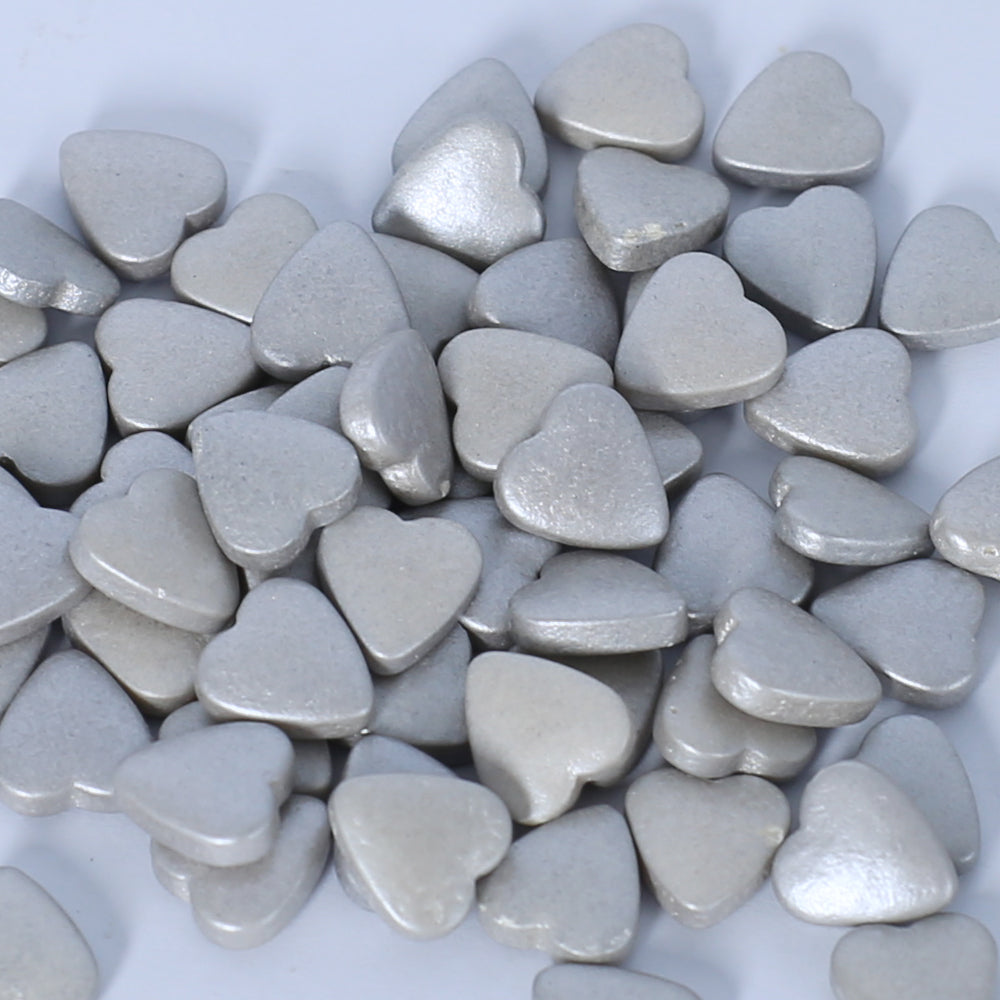 MR Bake Silver Heart Sprinkles  – 90g Jar
