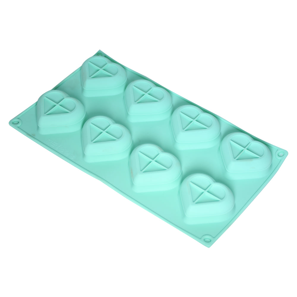Heart Shape Silicone Baking Mold 8 Cavity