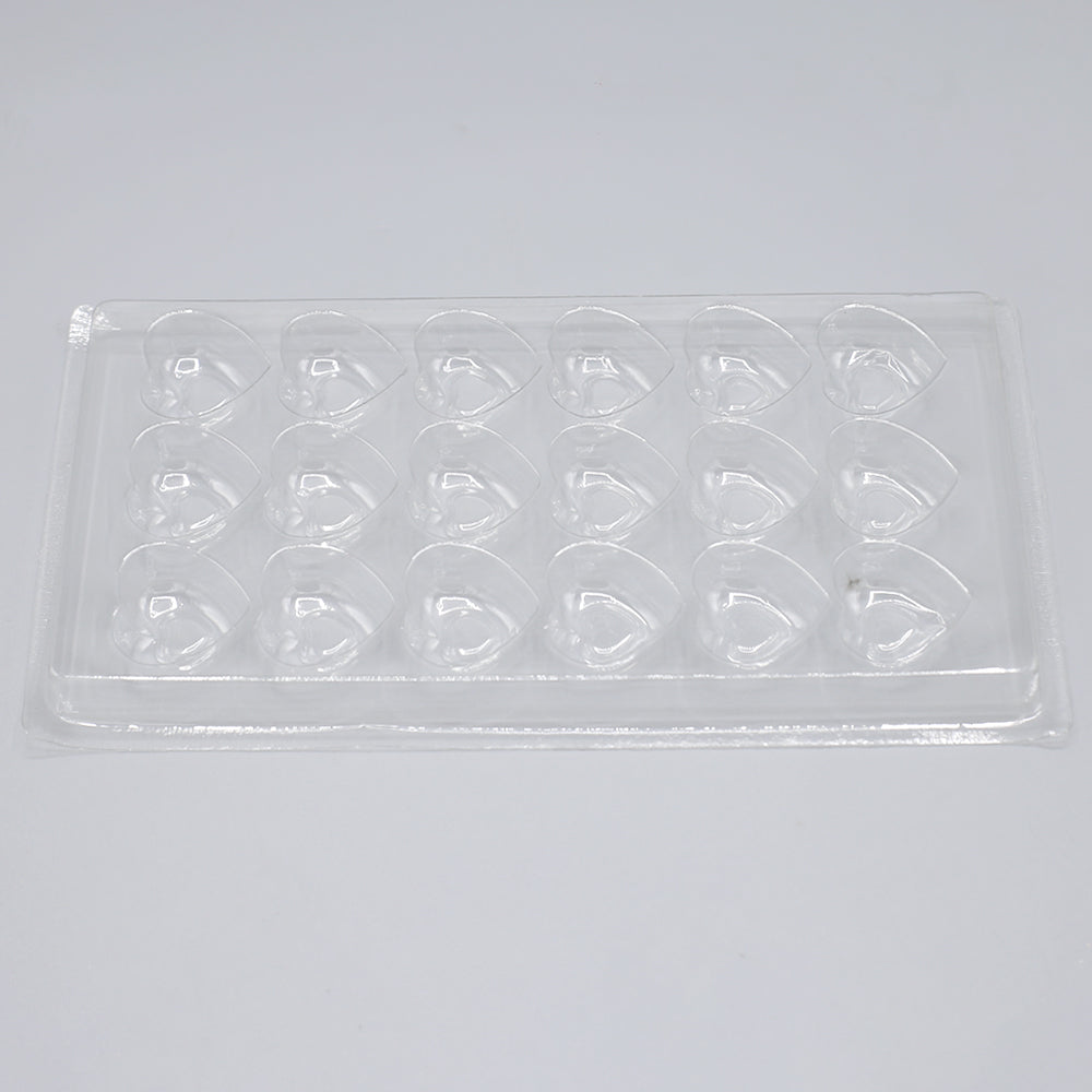 Heart Acrylic And Chocolate Mold 18 Cavity
