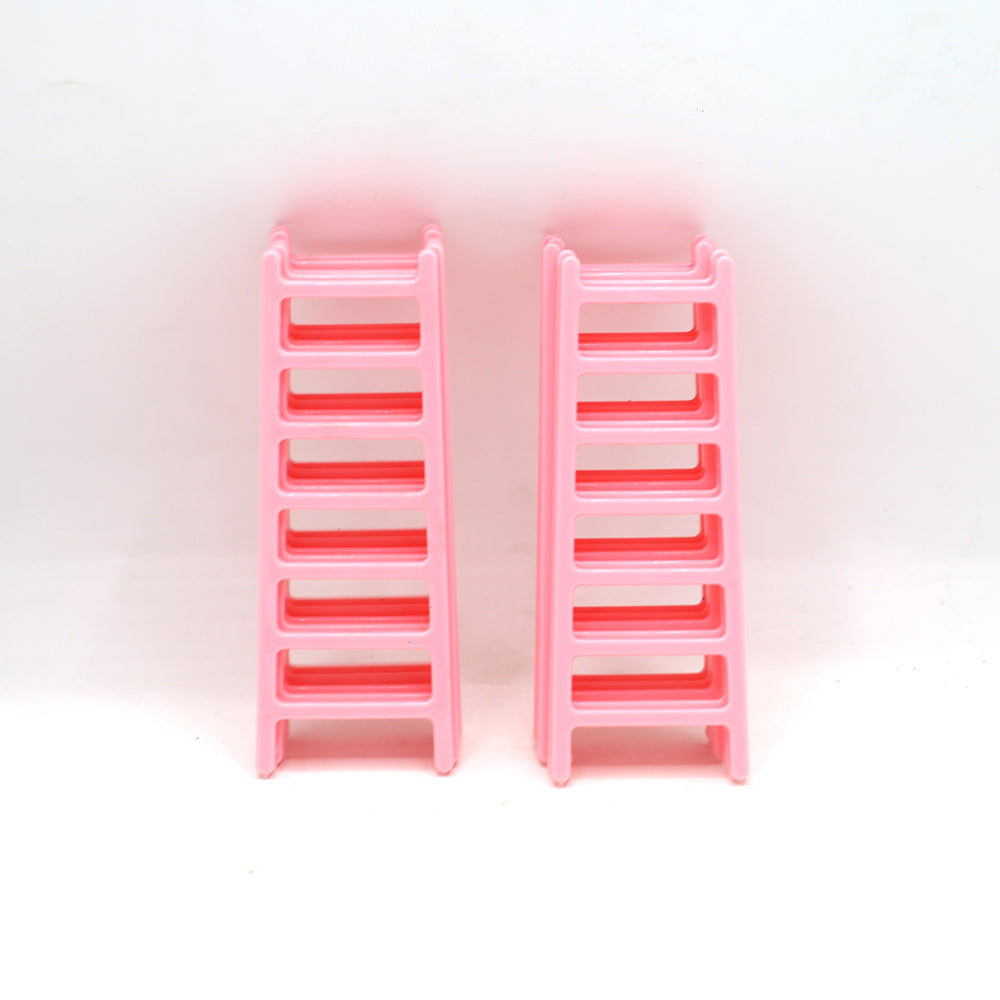 Mini Pink Ladder Cake Plastic 10pcs Set