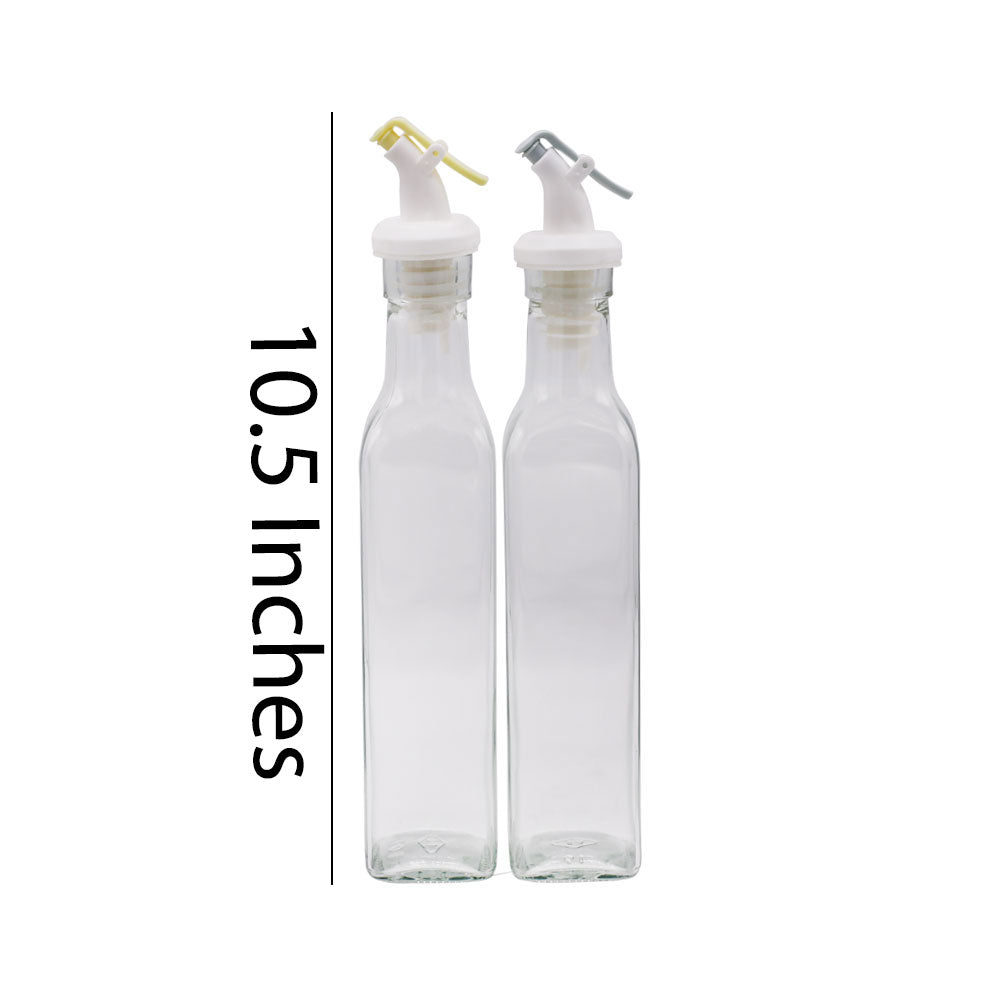 Oil Glass Bottle 250ML 2Pcs Set