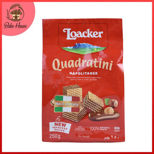 Loacker Quadratini Hazelnut Wafer 250g