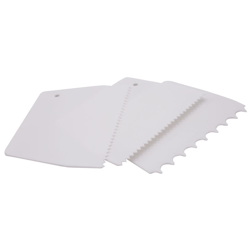 VOCEN White Plastic Scrapper 3Pcs Set