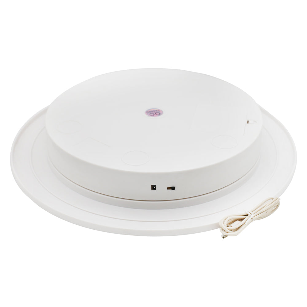 Rechargeable Cake Rotating Turntable Round Plastic 35cm