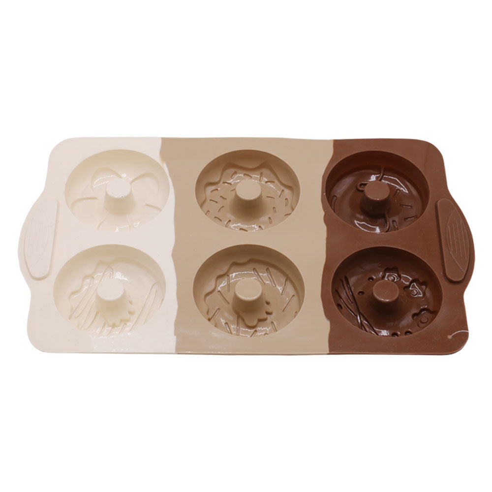 6 Different Design Donut Silicone Mold 6 Cavity