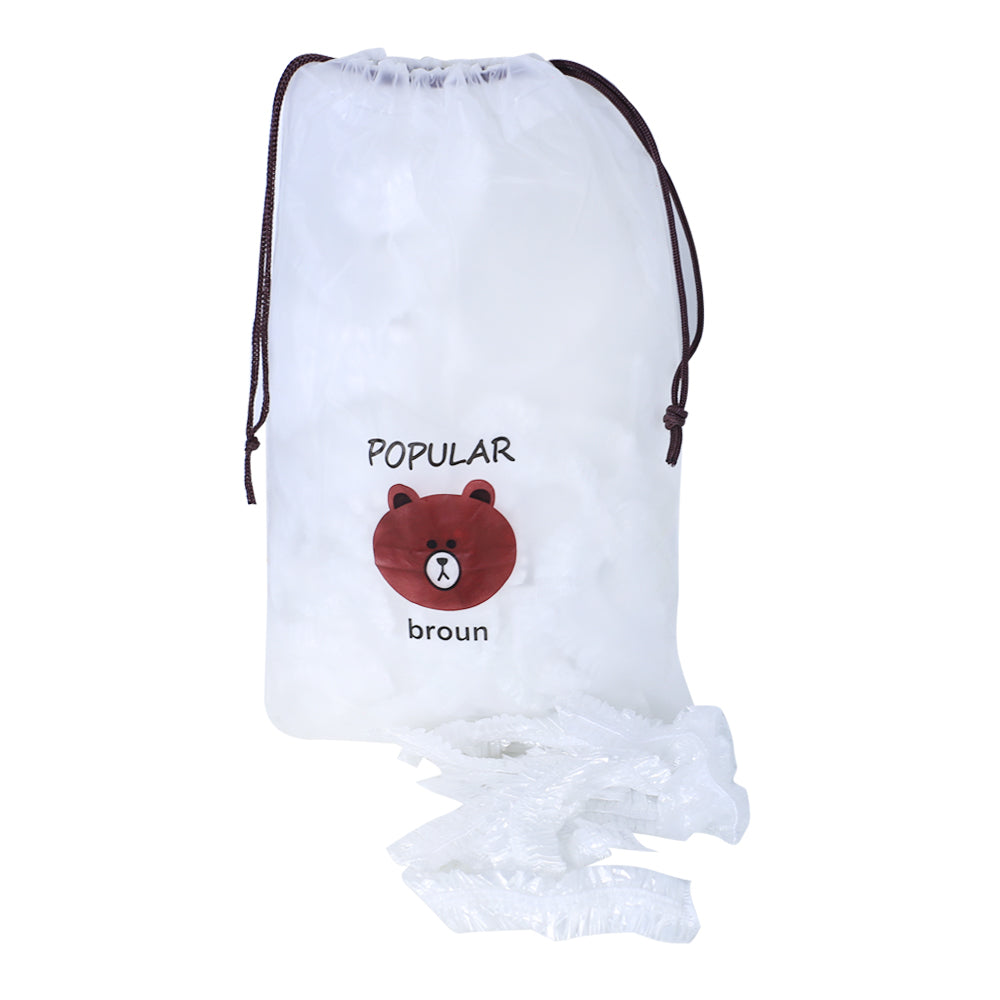 Disposable & Reusable Elastic Food Covers 100 Pcs