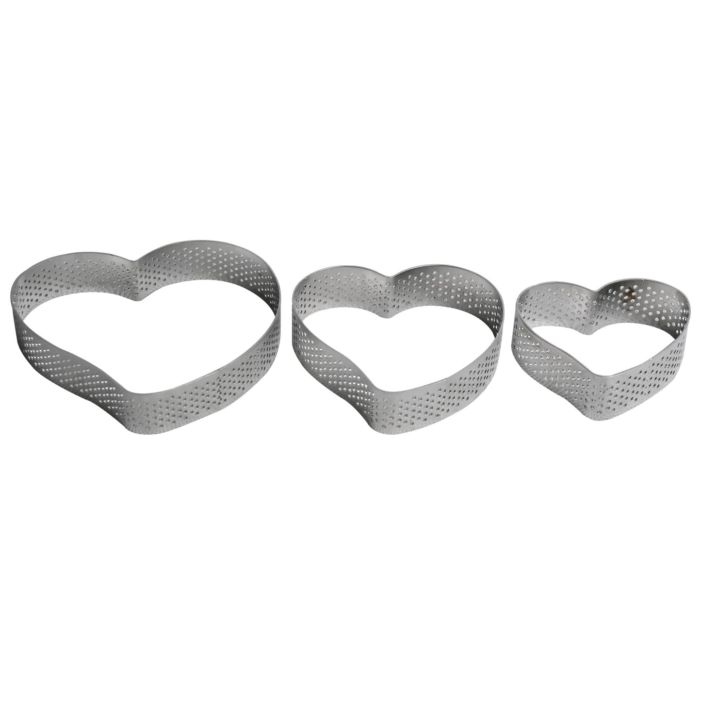 Tear Drop Heart Shape Tart Ring 3Pcs Set