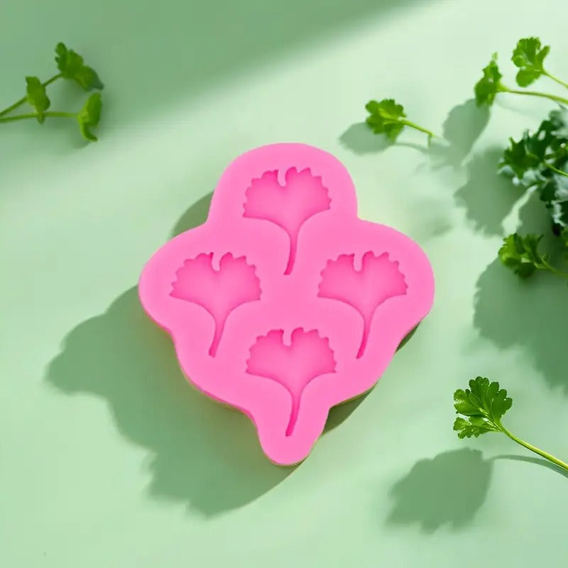 Ginkgo Leaf Fondant Mold 4 Cavity