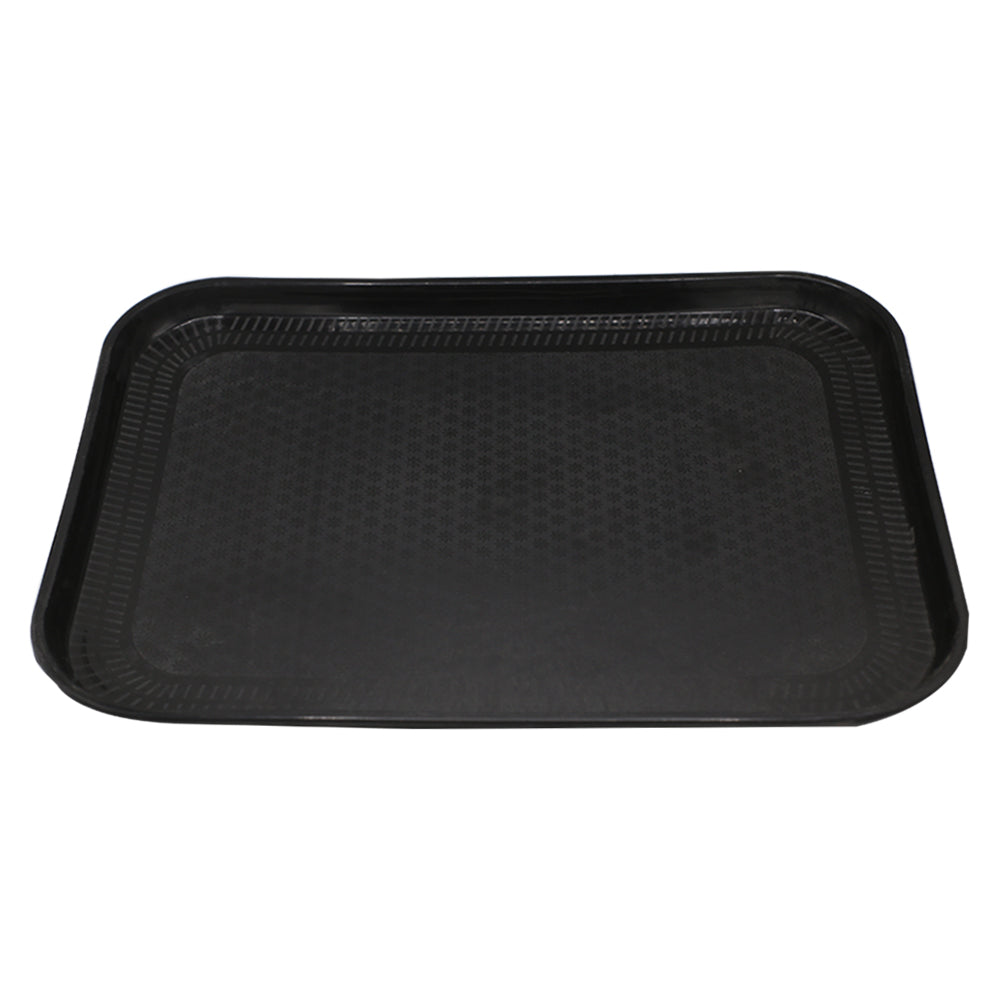 Rectangle Plastic Black Tray (18x14)Inch
