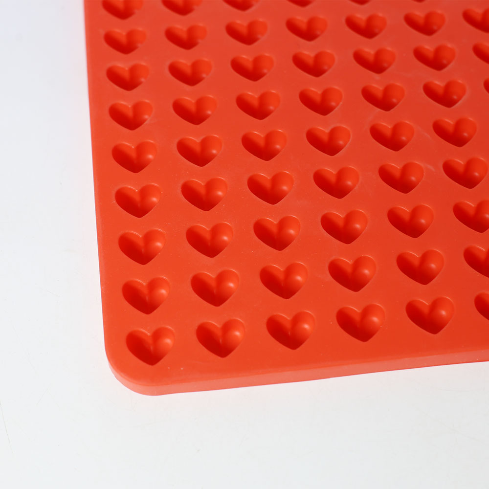 Mini Heart Silicone Cake Baking Mold 255 Cavity