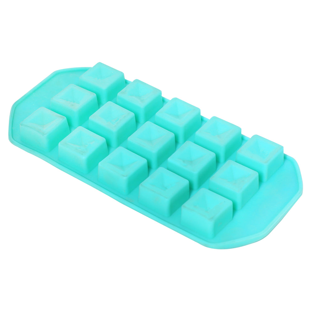 Sqaure Diamond Silicone Ice Cube Tray 15 Cavity