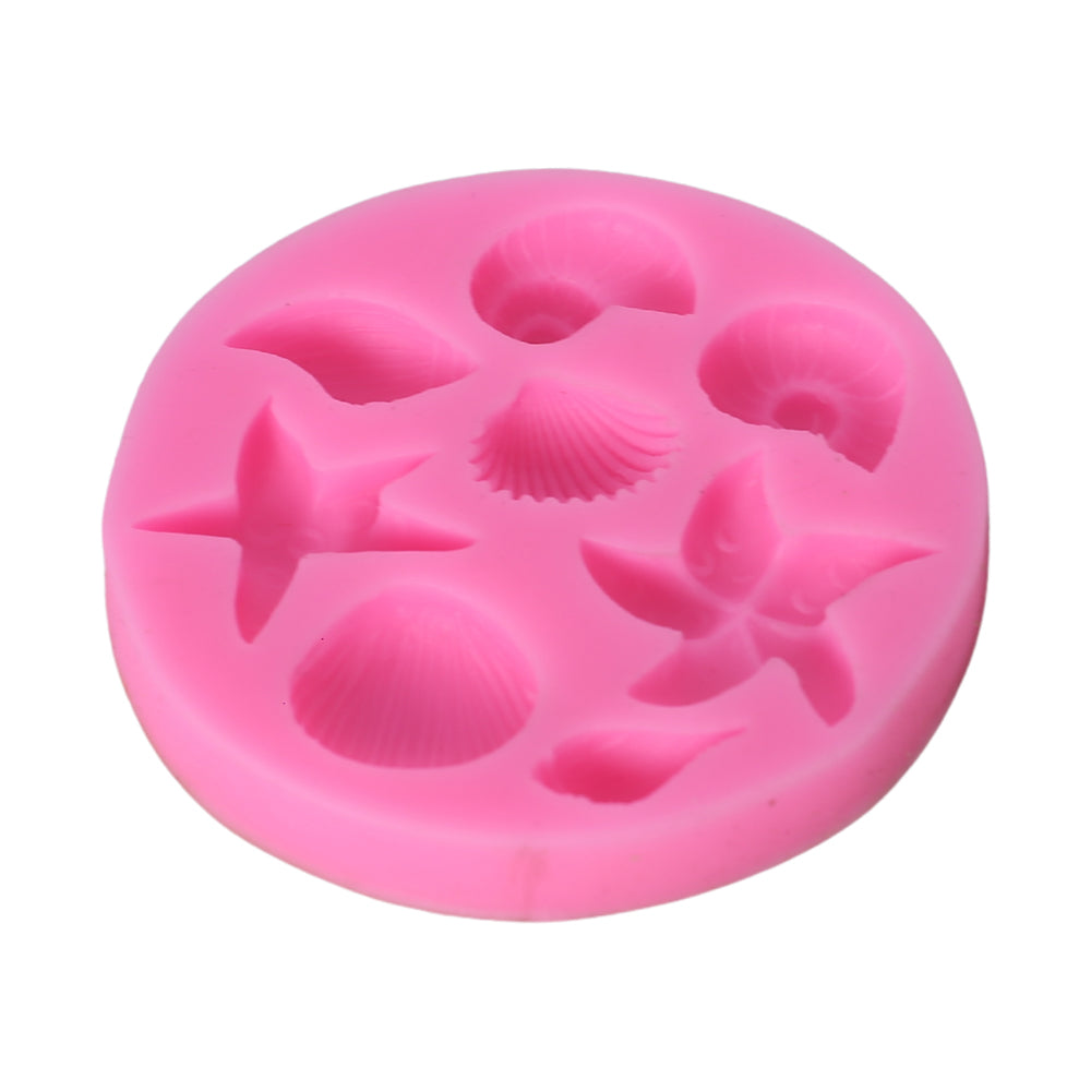 Sea Theme Silicone Fondant Mold 8 Cavity