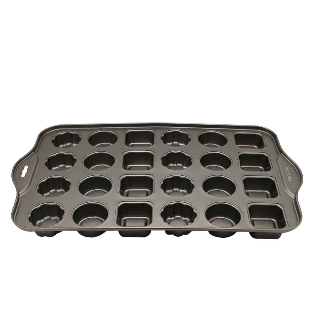 Different Shapes Mini Cheese Cake Pan 24 Cavity Non Stick