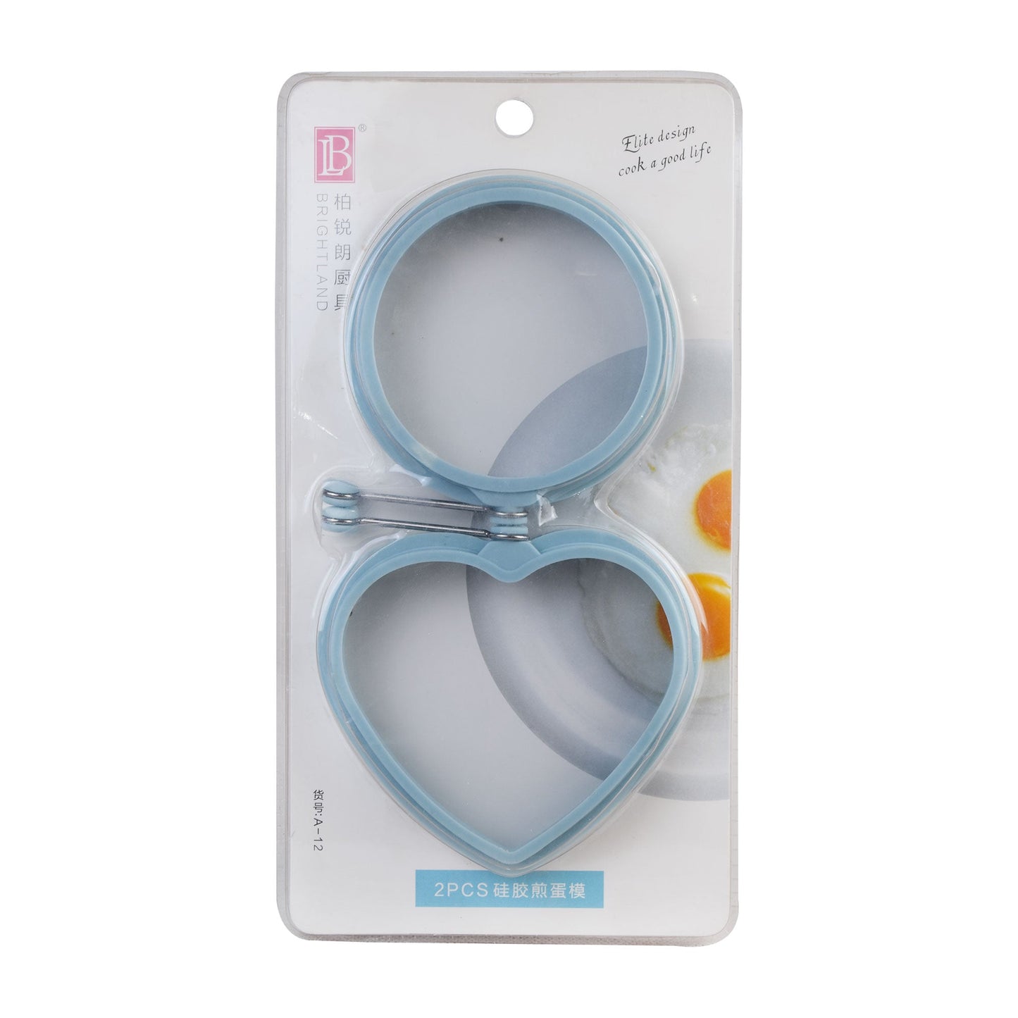 Heart & Round Shape Egg Making Rings 2Pcs Set