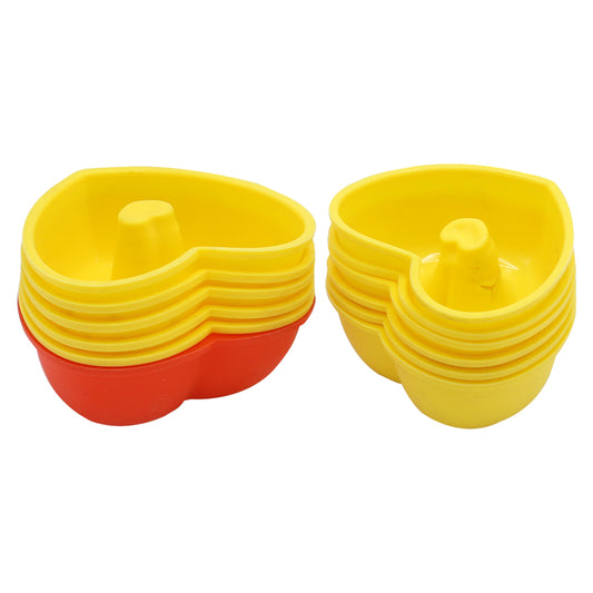 Silicone Heart Shape Muffin Liner 12Pcs set