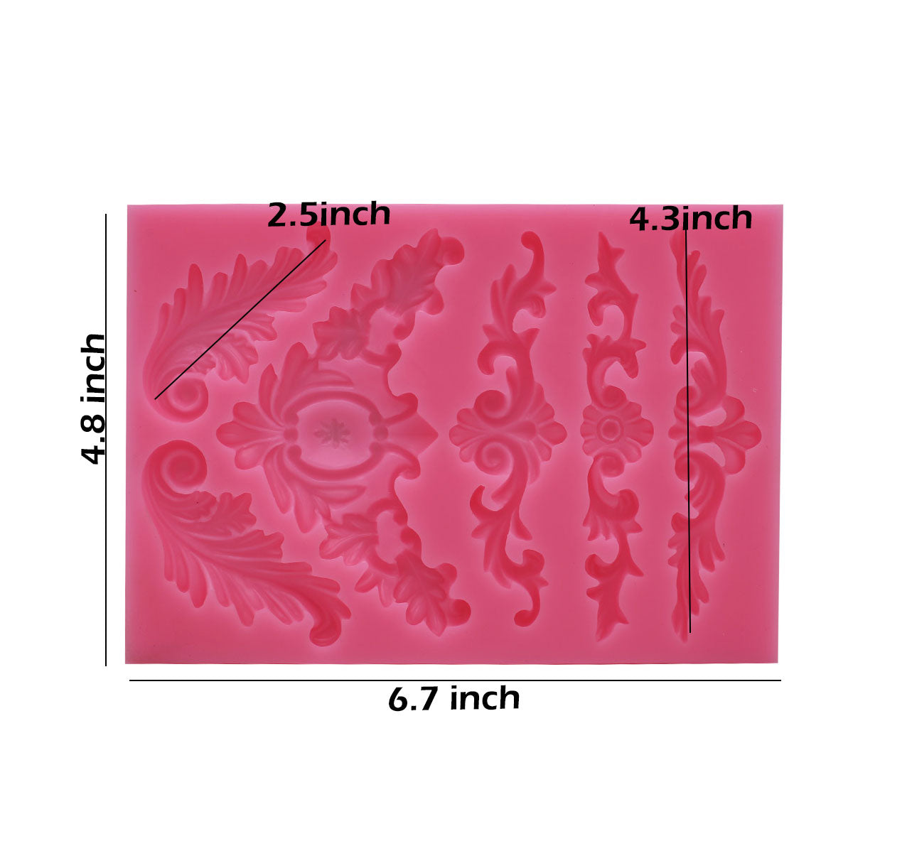 Feather Crown Silicone Fondant Mold