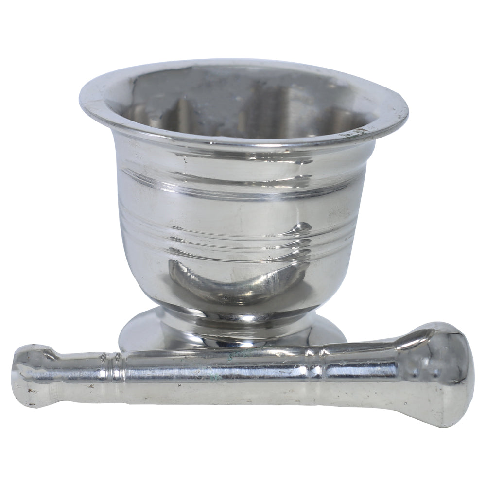 Bahoo Stainless Steel Mortar & Pestle Set Design 03, Size 01