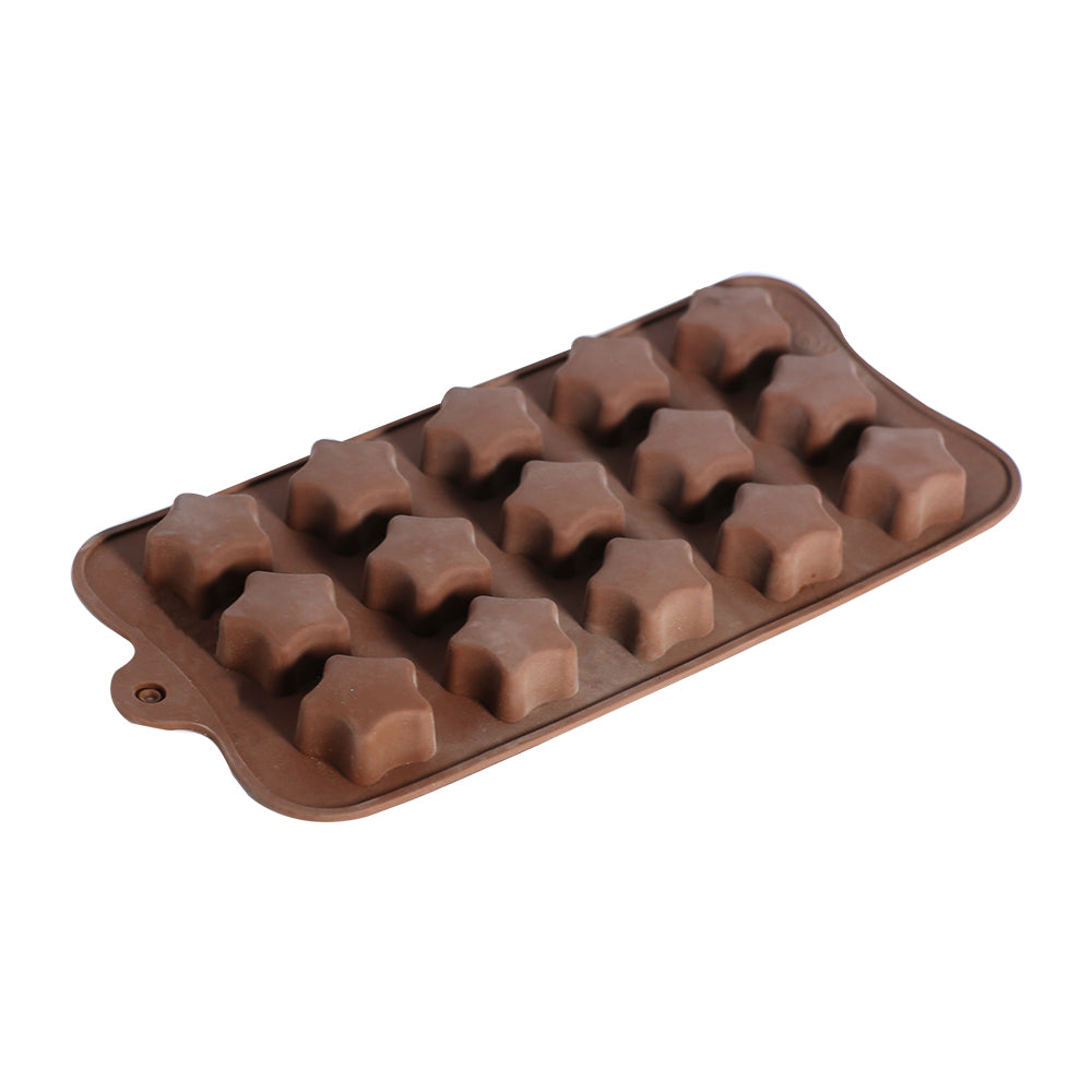 Star Shape Silicone Chocolate Mold 15 Cavity