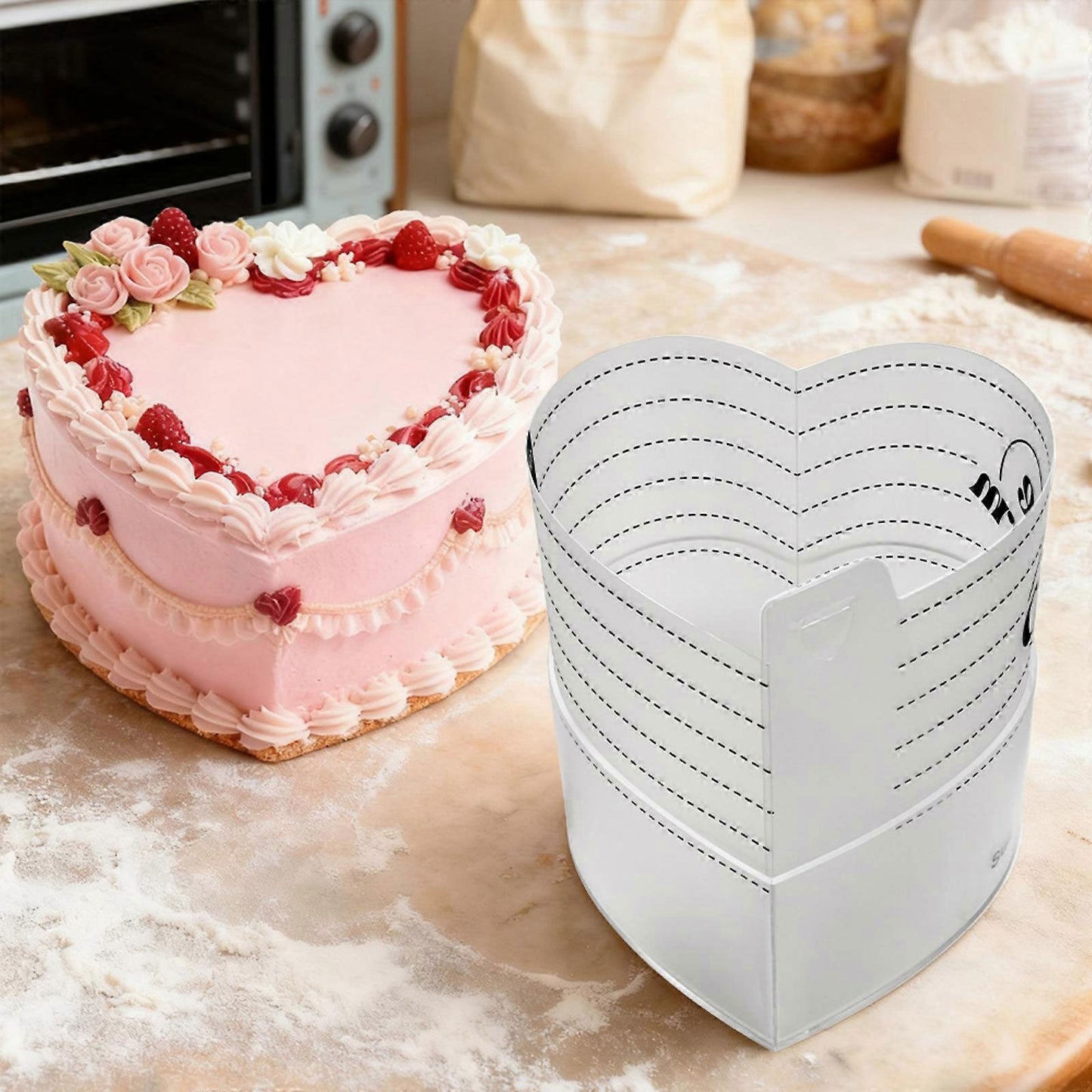 Acrylic Heart Cakeform 3Pcs Set