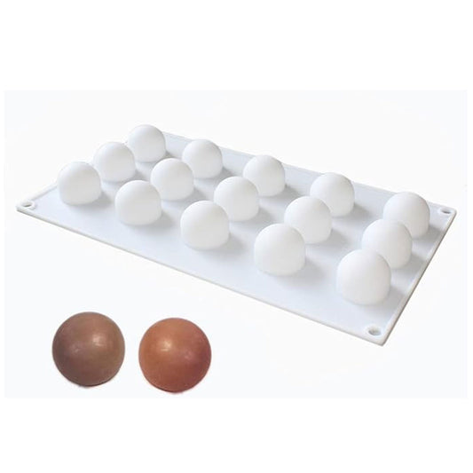 Round Silicone Chocolate Ball Mold 15 Cavity