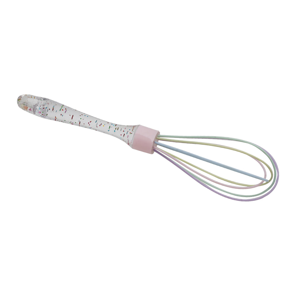 Silicone Hand Whisk With Plastic Handle 10-Inch