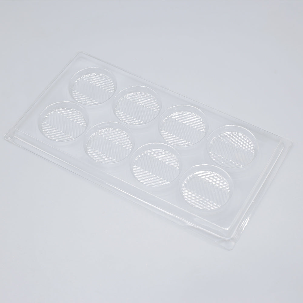 Round Acrylic And Chocolate Mold 8 Cavity