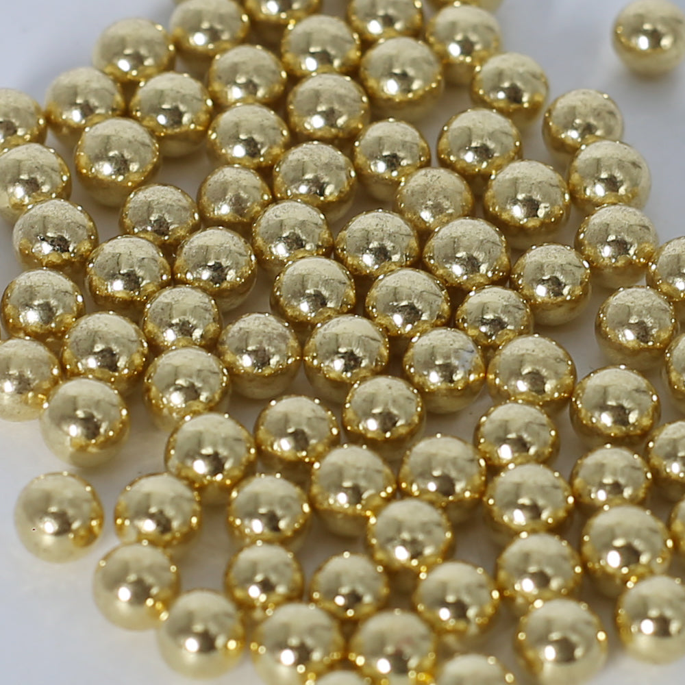 MR Bake Shiny Golden Edible Pearl Large - 90g Jar