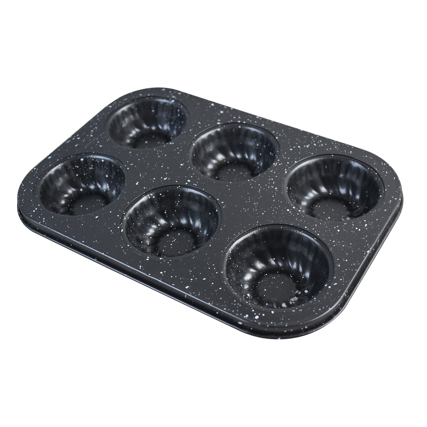 Spiral Shape Bundt Tray Non Stick 6 Cavity