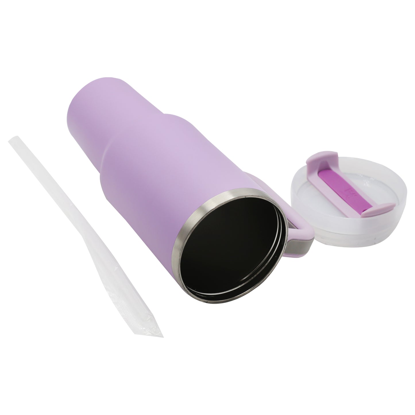 STANLEY Quencher Tumbler With Handle And Straw (Light Purple)