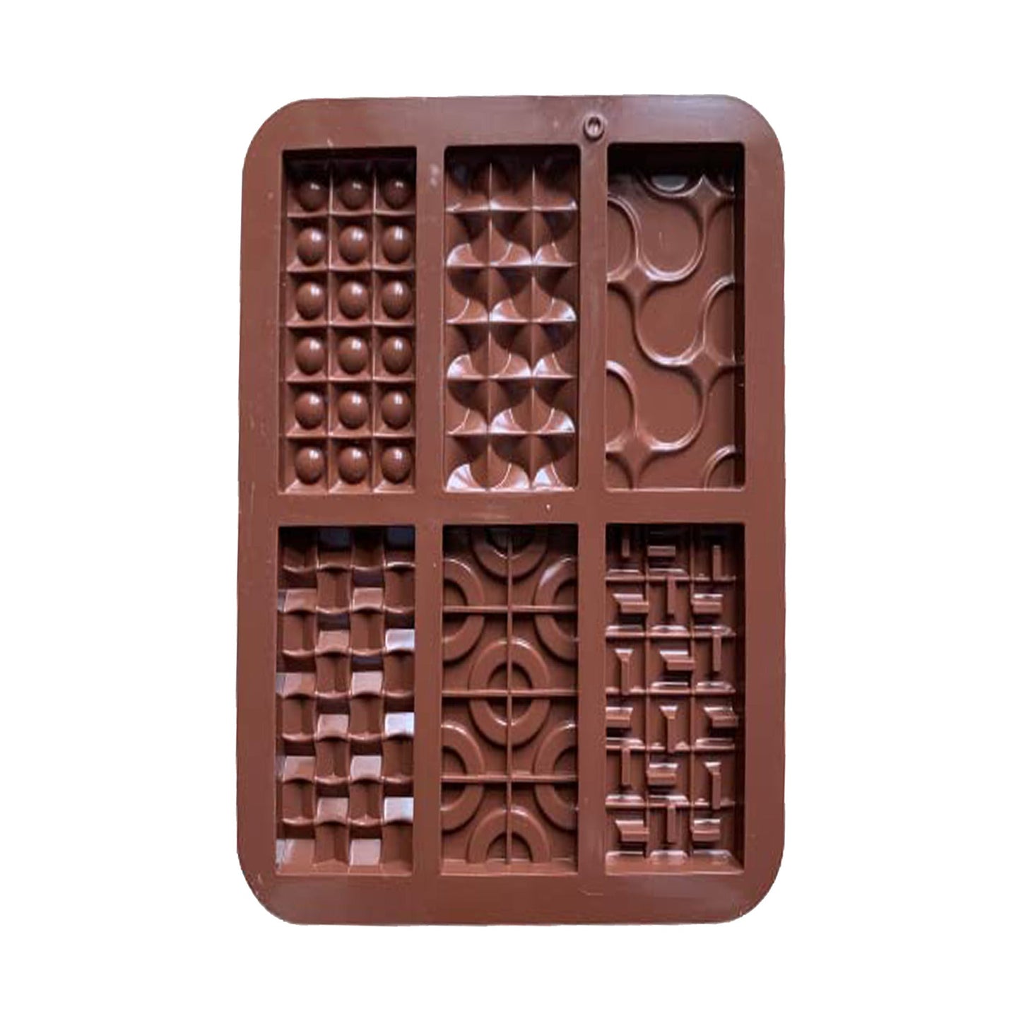 Donut And Multi Designs Mini Chocolate Bars Silicone Mold 6 Cavity