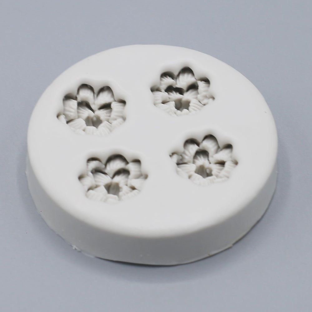 Cherry Blossom Silicone Fondant Mold 4 Cavity