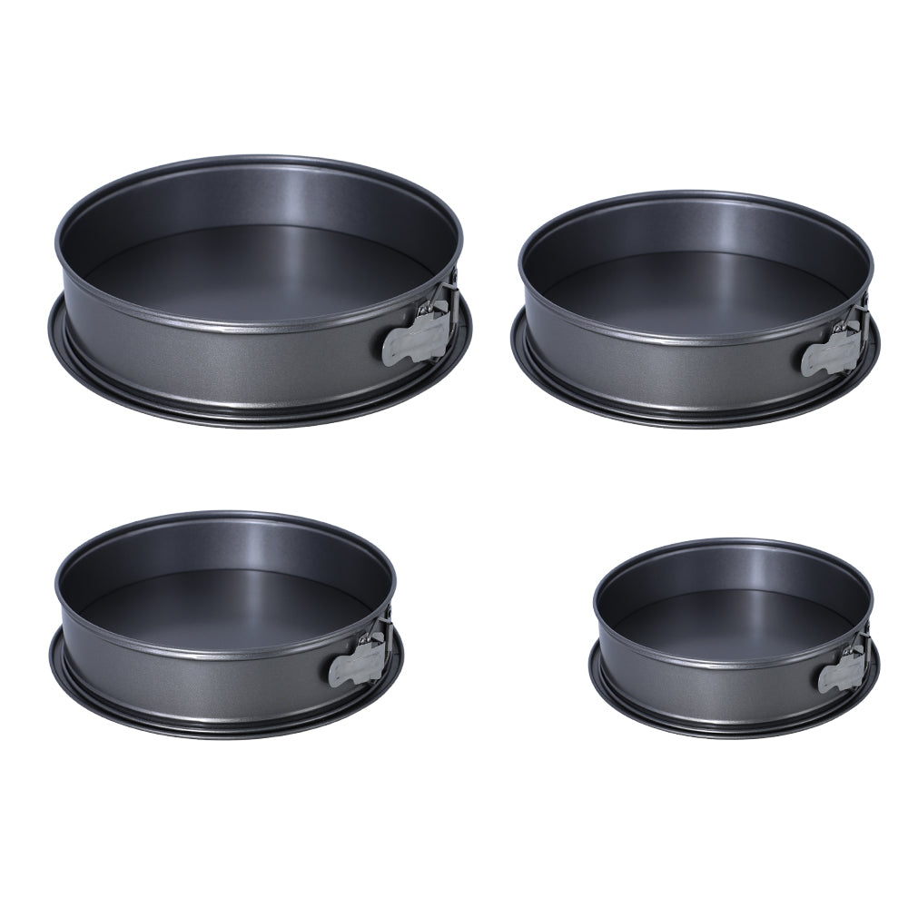 Round Springform Shape Non Stick Mold 4Pcs Set