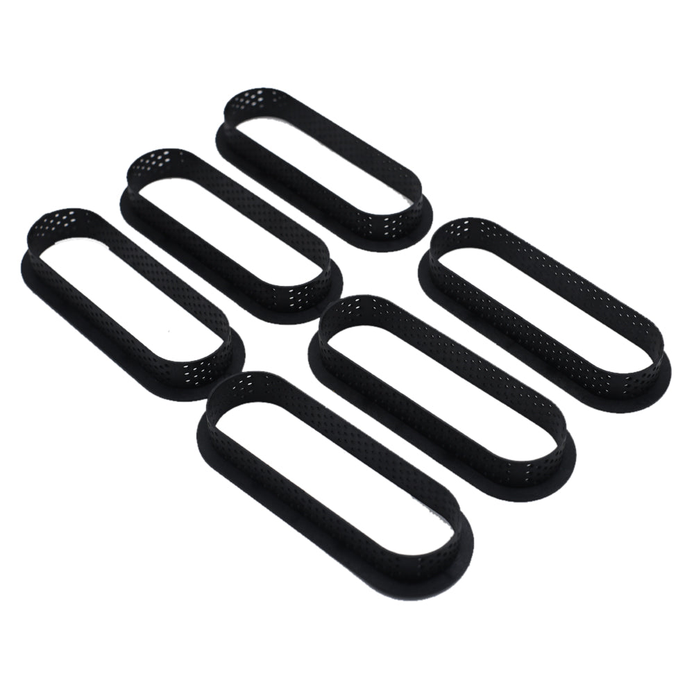 Oval Tart Ringt 6Pcs Set Plastic