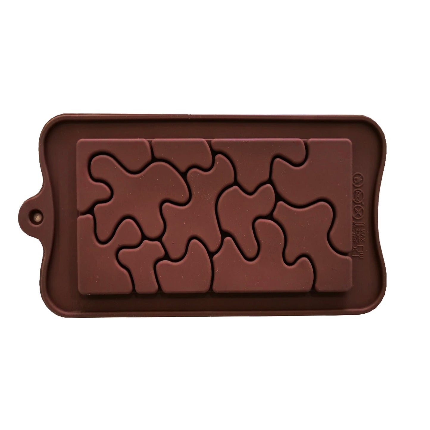 Puzzle Flow Shape Silicone Chocolate Bar Mold