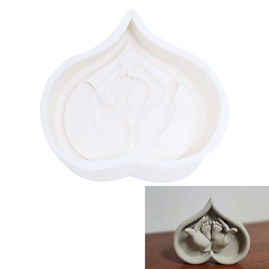 Hand And Foot Imprint Silicone Candle Mold