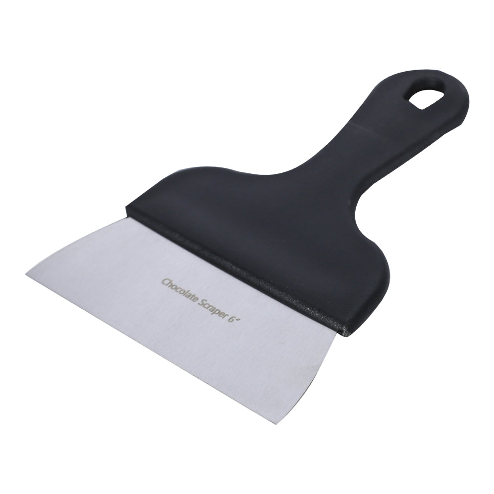 Stainless Steel Chocolate Scraper With Black Handle