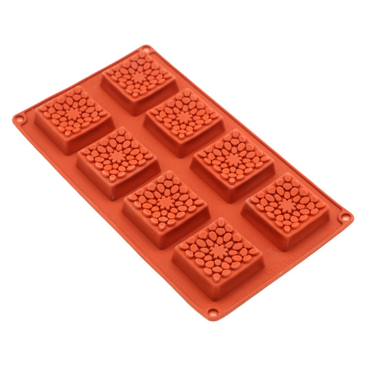 Tart Design Square Silicone Mold 8 Cavity