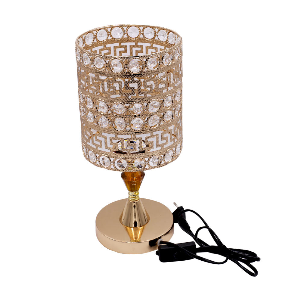 Round Rhinestones 3 Colors Changing Side Table lamp 15cm