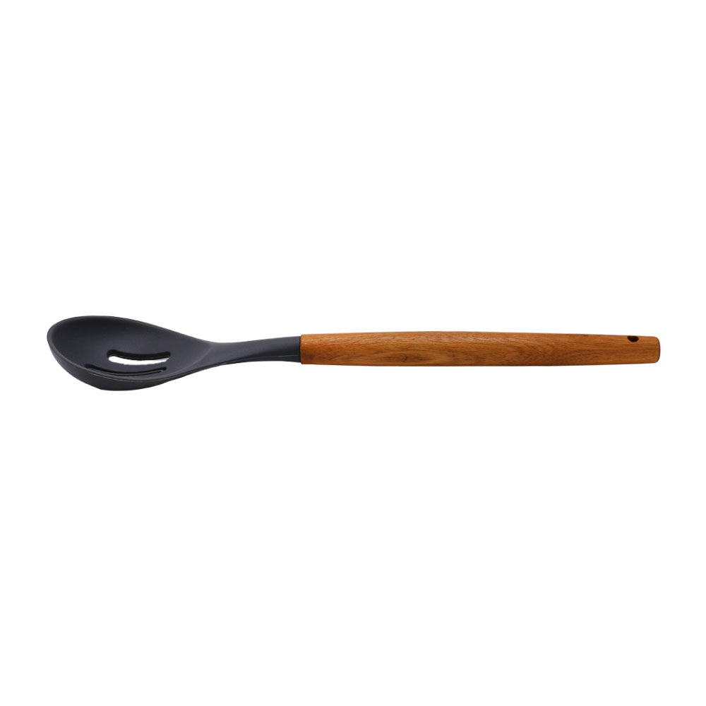 Benchwood Silicone Slotted Spoon With Wooden Handle