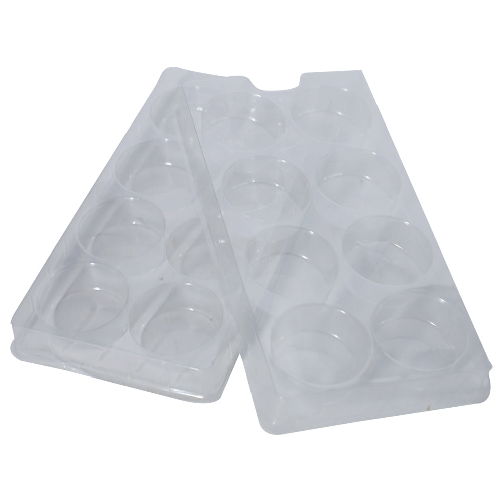 Oreo Shape Acrylic And Chocolate Mold 8 Cavity 2Pcs Set