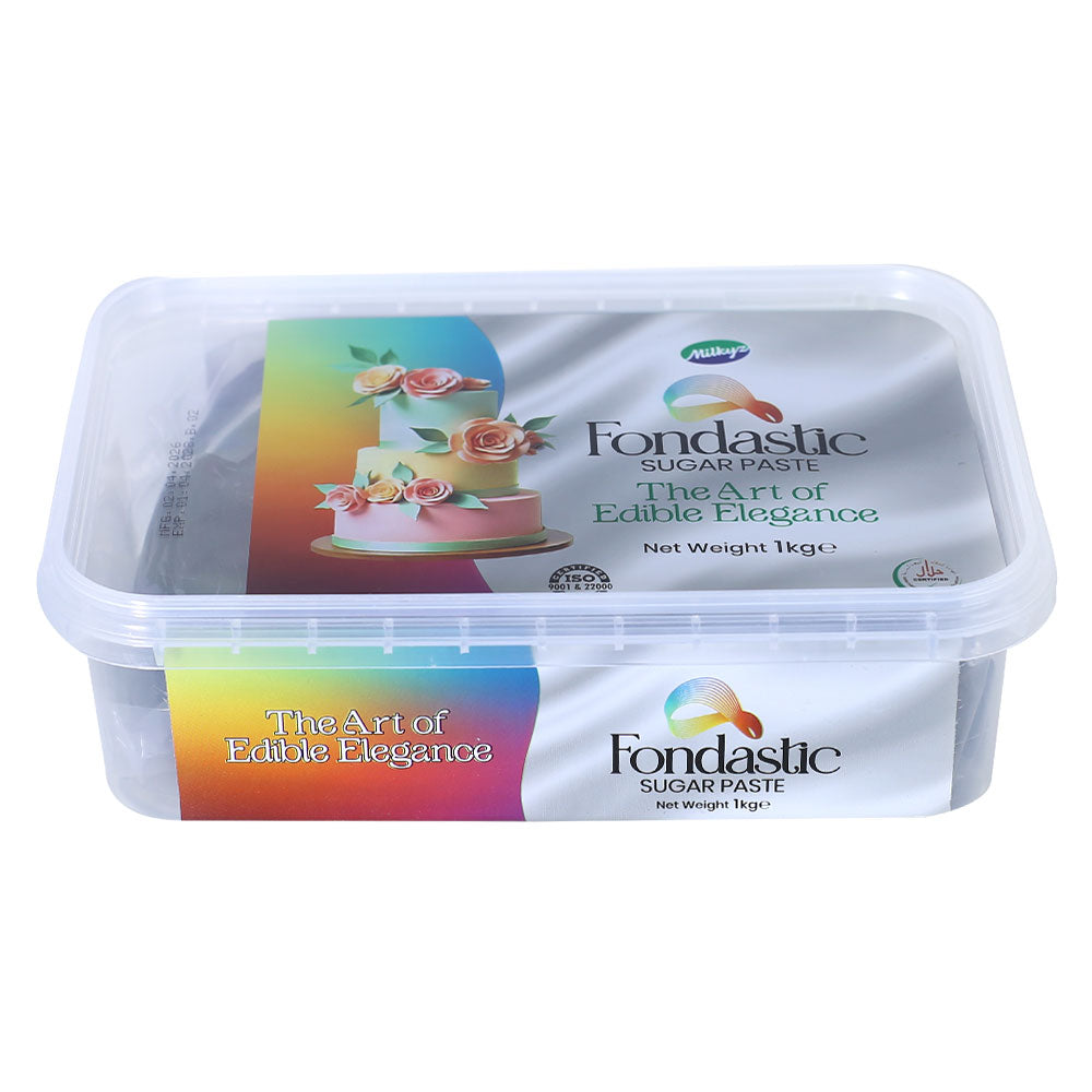 Milkyz Food Fondastic Black Fondant Sugar Paste 1Kg