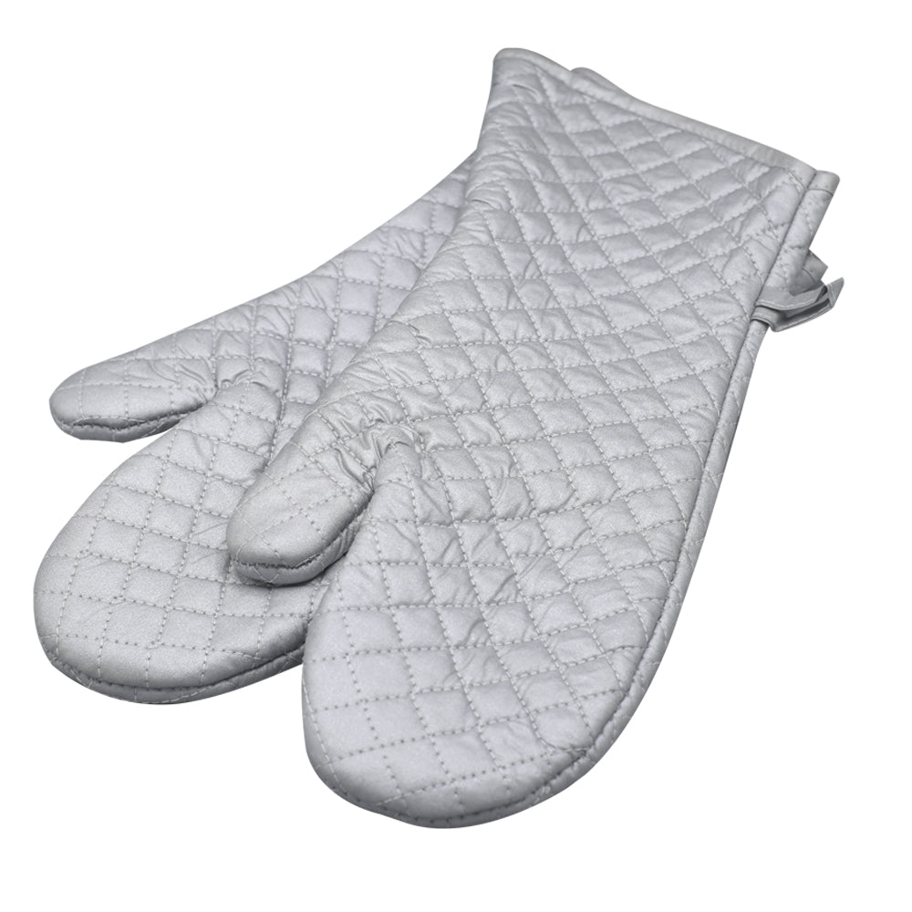 Heat Resistant Cotton Silicone Oven Mitt 2Pcs Set