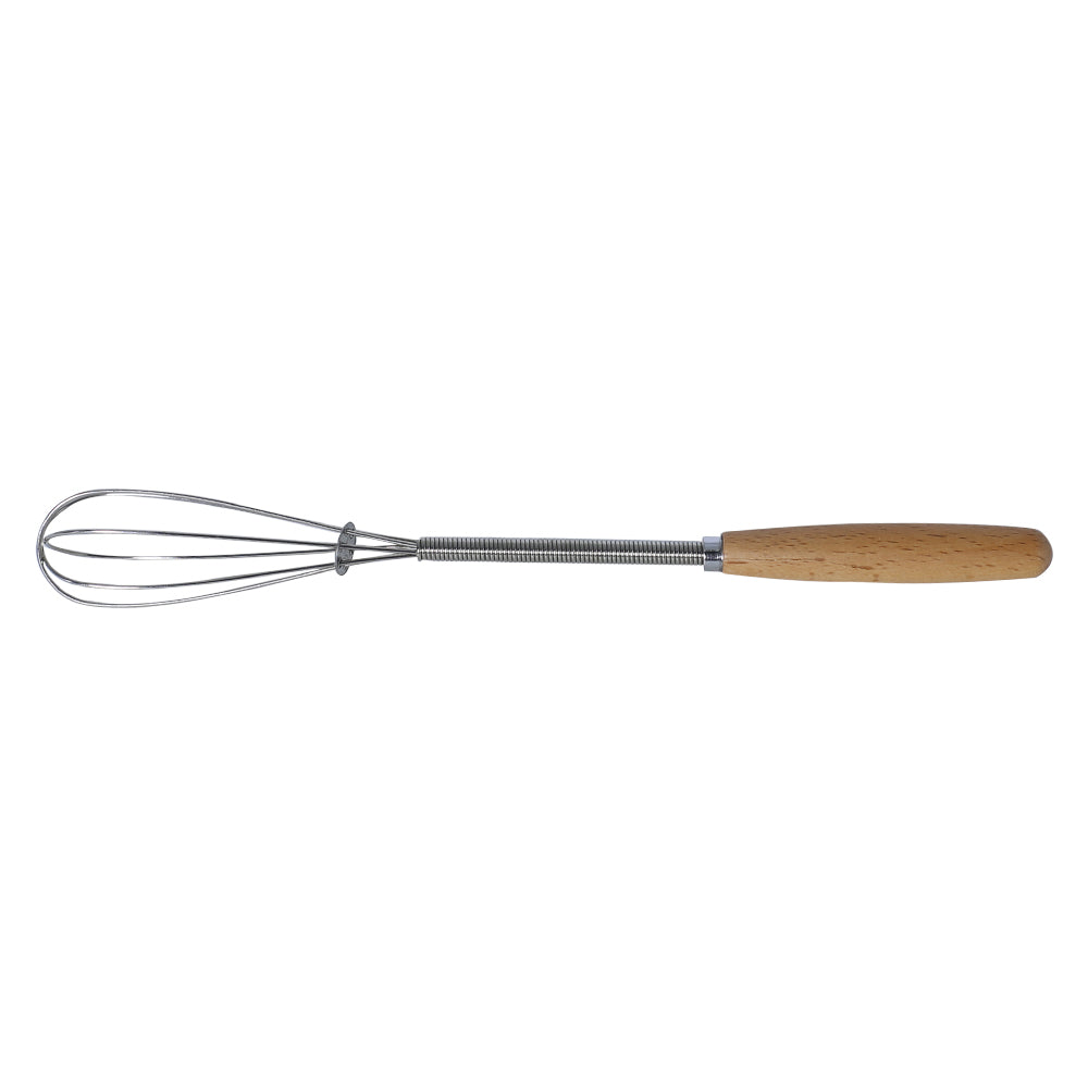 Mini Hand Whisk Stainless Steel With Wood Handle
