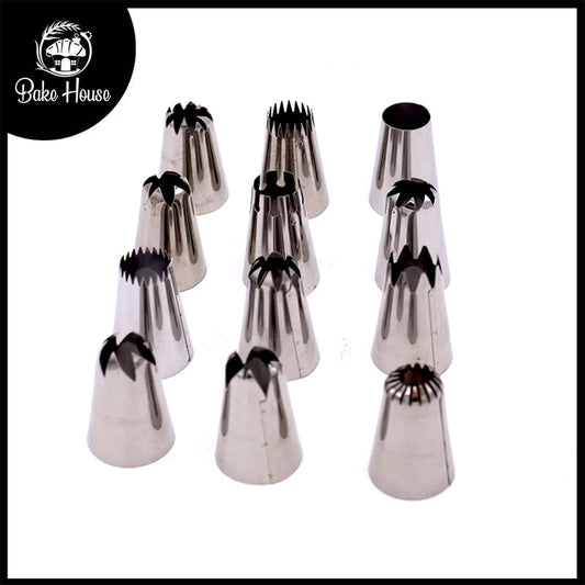 Icing Nozzle Stainless Steel 12Pcs Set