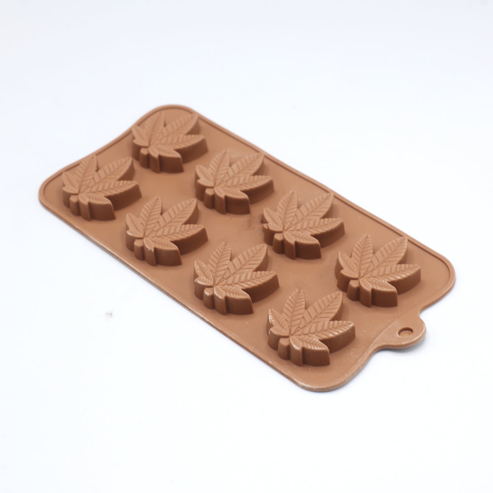 Cannabis Leaf Silicone Chocolate Mold 8 Cavity