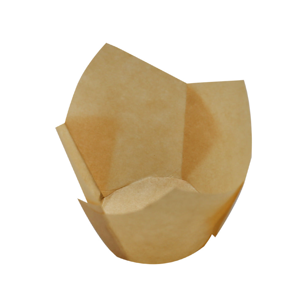 Light Brown Tulip Cupcake Liner 50Pcs Set