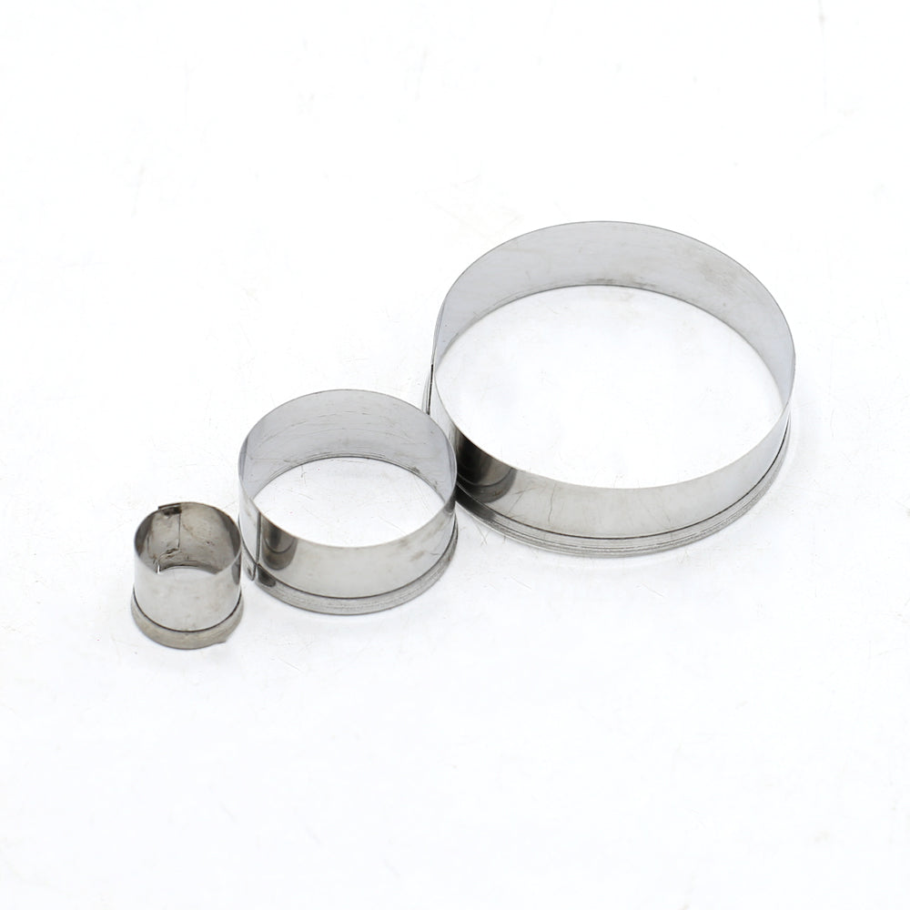 Mini Round Cookie Cutter 3Pcs Set